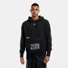 Jordan Brooklyn Nets Fleece Ανδρική Μπλούζα με Κουκούλα Black