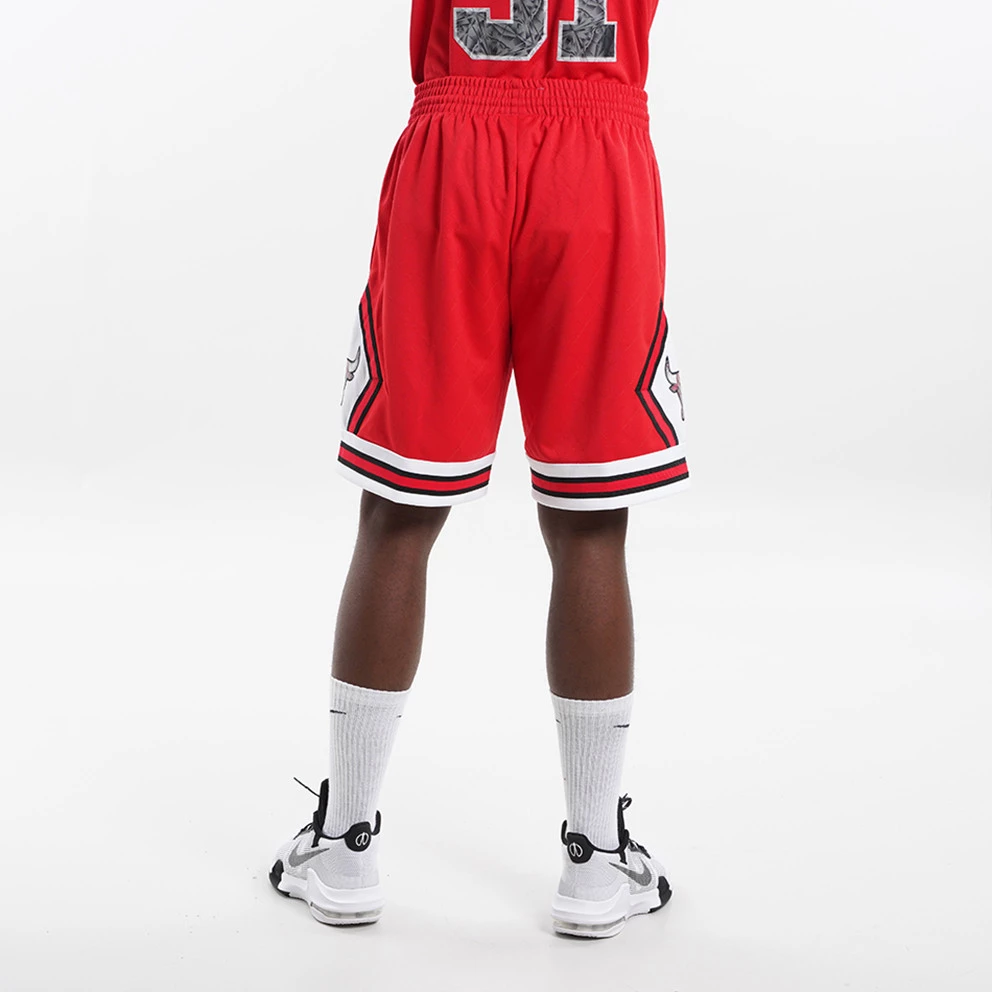 Mitchell & Ness ΝΒΑ 75th Anniversary Chicago Bulls Ανδρικό Σορτς RED - Image 2