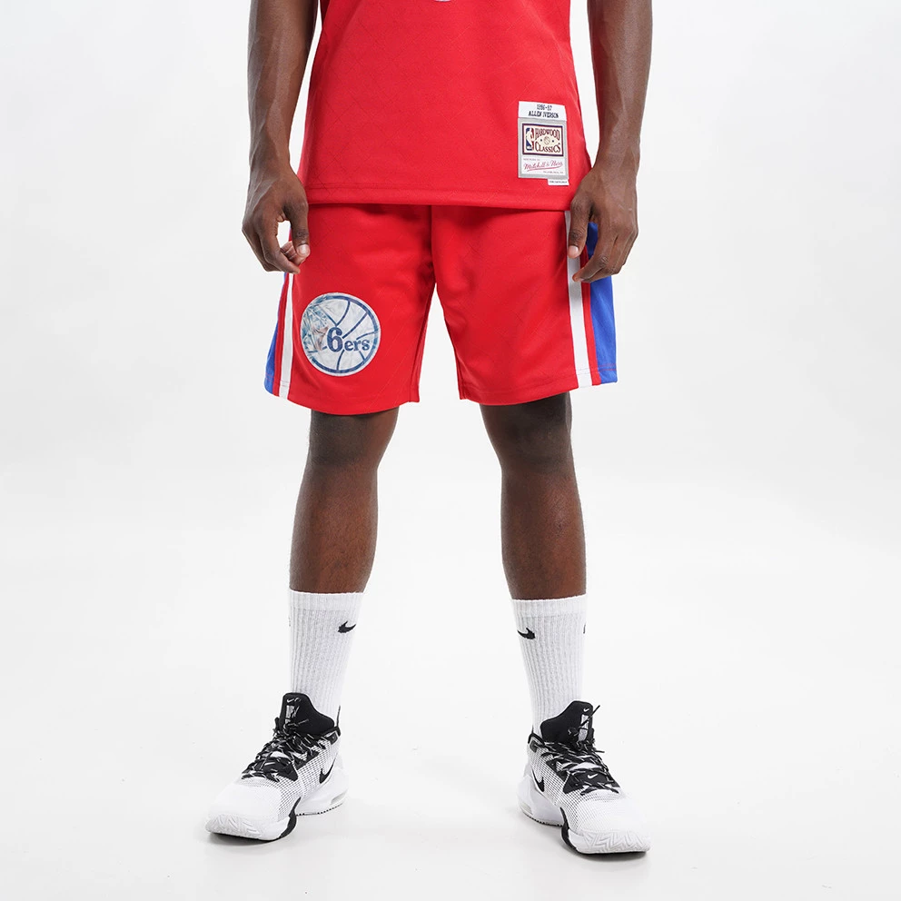 Mitchell & Ness ΝΒΑ 75th Anniversary Philadelphia 76ers Ανδρικό Σορτς RED
