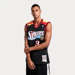 Mitchell & Ness Alt.. Spain Jersey| Philadelphia 7 BLACK