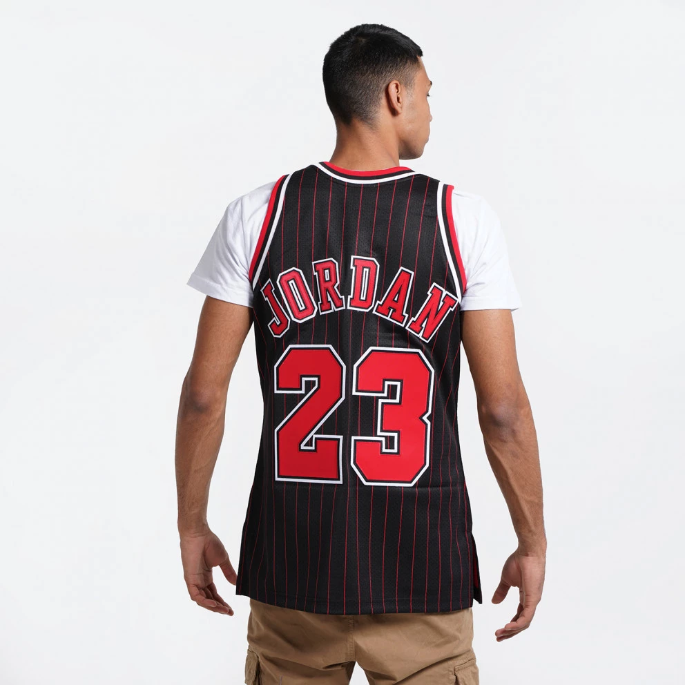 Mitchell & Ness Michael Jordan Chicago Bulls Authentic Alternate 1996-97 Ανδρικό Jersey BLACK STRIPES - Image 2