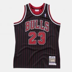 Mitchell & Ness Authentic Jersey - Michael Jordan BLACK STRIPES