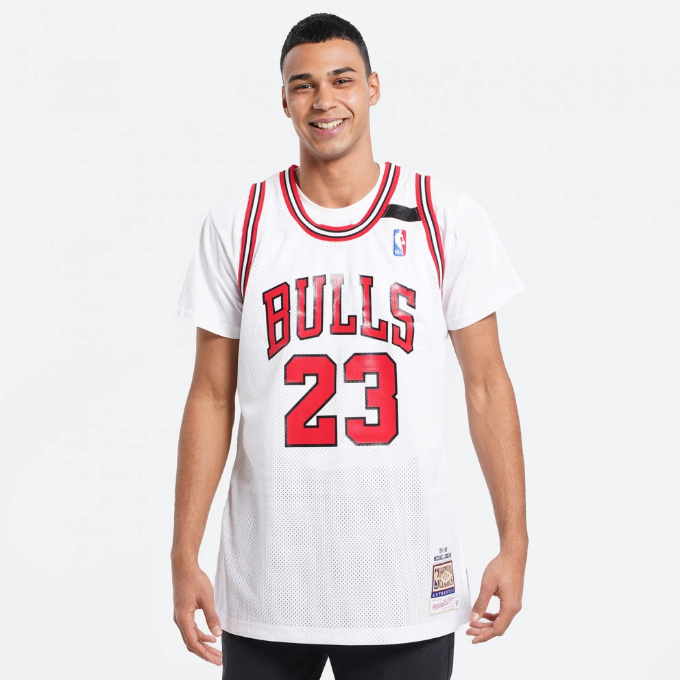 Mitchell & Ness Michael Jordan Chicago Bulls 1991-92 Authentic Φανέλα Μπάσκετ WHITE