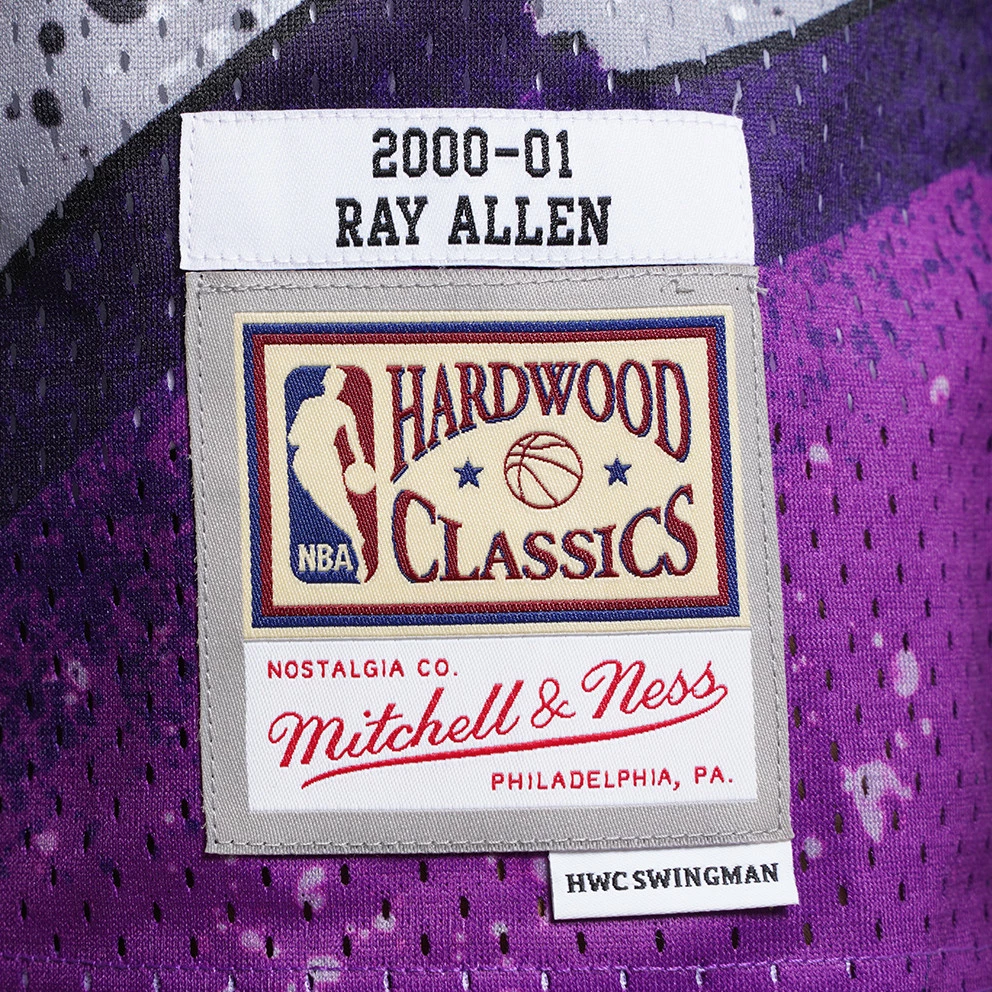 Mitchell & Ness NBA Ray Allen Milwaukee Bucks 2000-01 Hyper Hoops Swingman Jersey PURPLE - Image 3