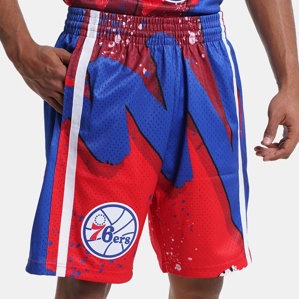 Mitchell & Ness Philadelphia 76ers 1996-97 Hyper Hoops Swingman Shorts Scarlet - Image 4