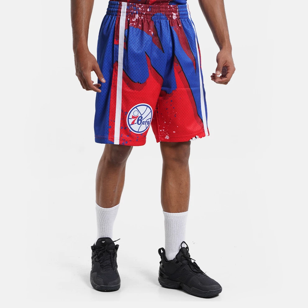 Mitchell & Ness Philadelphia 76ers 1996-97 Hyper Hoops Swingman Shorts Scarlet - Image 3
