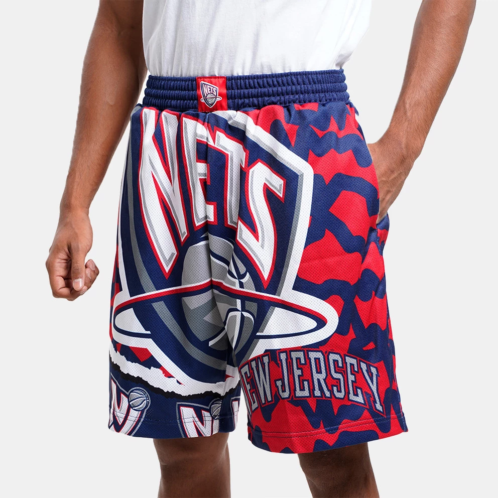 Mitchell & Ness Jumbotron 2.0 Sublimated Brooklyn Nets Ανδρικό Σορτς Navy / Red - Image 3