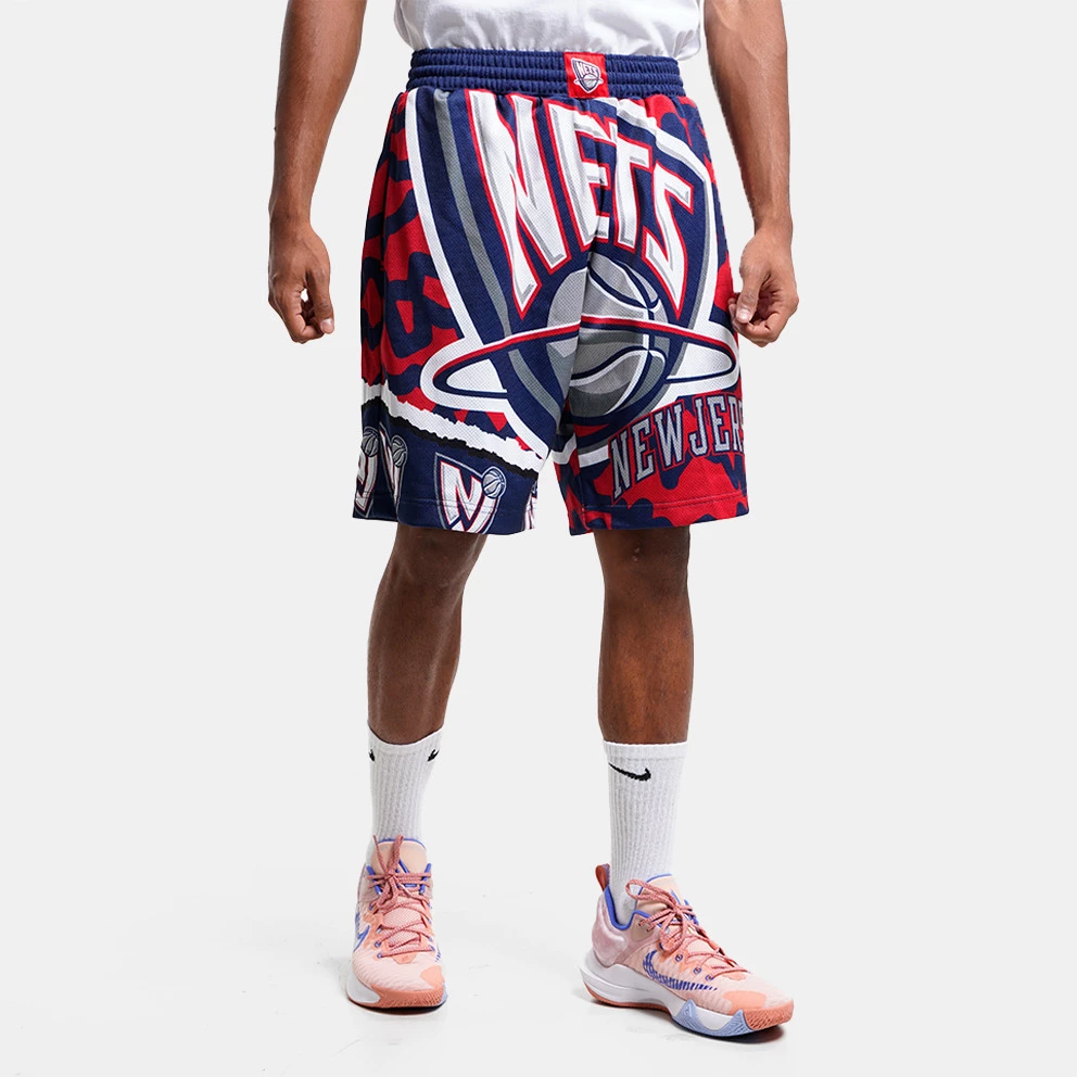 Mitchell & Ness Jumbotron 2.0 Sublimated Brooklyn Nets Ανδρικό Σορτς Navy / Red - Image 4
