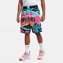 Mitchell & Ness Jumbotron 2.0 Sublimated San Antonio Spurs Ανδρικό Σορτς Black / Teal