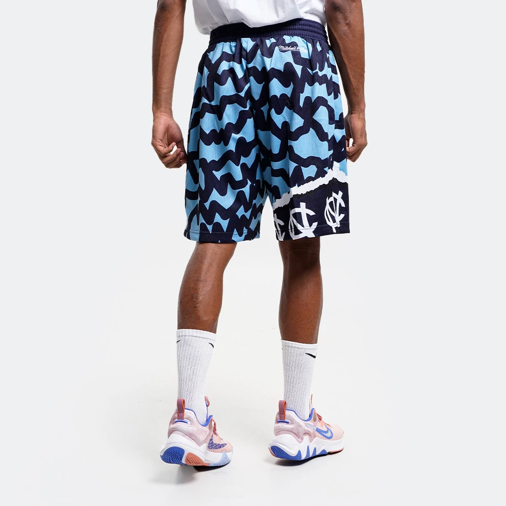 Mitchell & Ness Jumbotron 2.0 Sublimated North Carolina Tar Heels Ανδρικό Σορτς Navy / Light Blue - Image 2