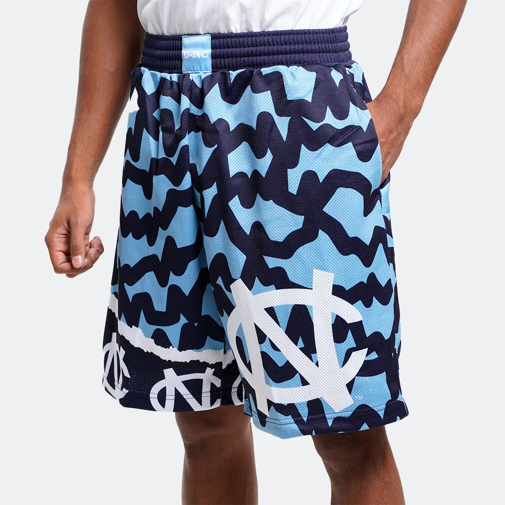Mitchell & Ness Jumbotron 2.0 Sublimated North Carolina Tar Heels Ανδρικό Σορτς Navy / Light Blue - Image 4