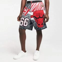 Mitchell & Ness Jumbotron Sublimated Chicago Bulls Shorts Black