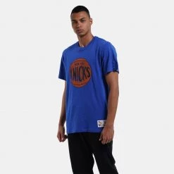 Mitchell & Ness NBA New York Knicks Legendary Slub Men's T-Shirt Royal