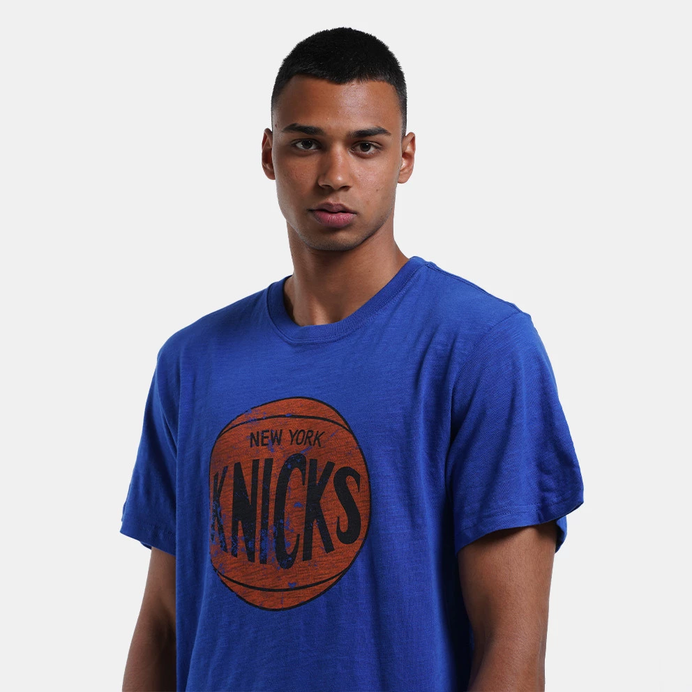 Mitchell & Ness NBA New York Knicks Legendary Slub Men's T-Shirt Royal - Image 3