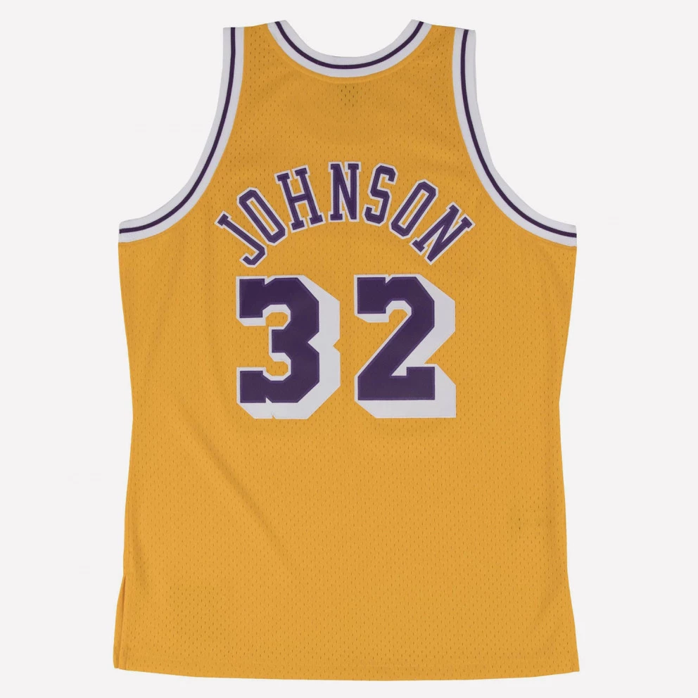 Mitchell & Ness Los Angeles Lakers - Magic Johnson Men’s Jersey LIGHT GOLD - Image 2