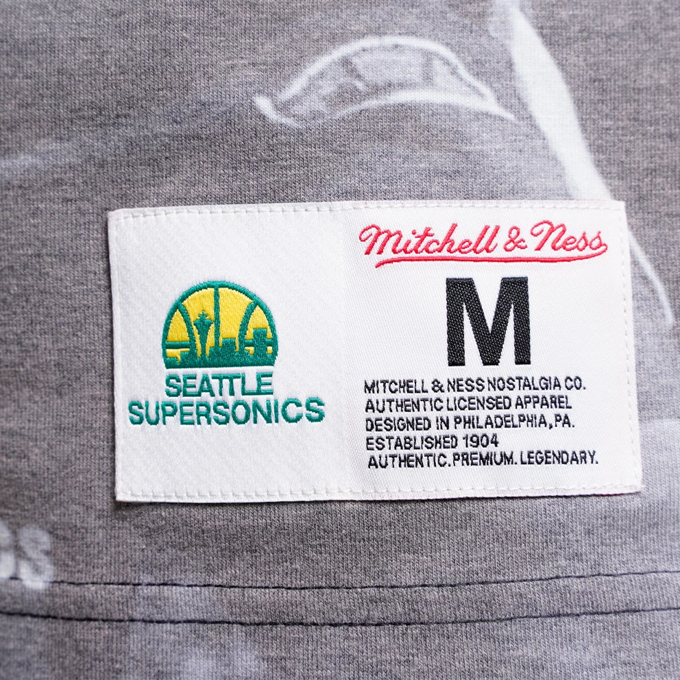 Mitchell & Ness NBA Above The Rim Sublimated Shawn Kemp Seattle Supersonics Ανδρικό T-shirt WHITE - Image 5