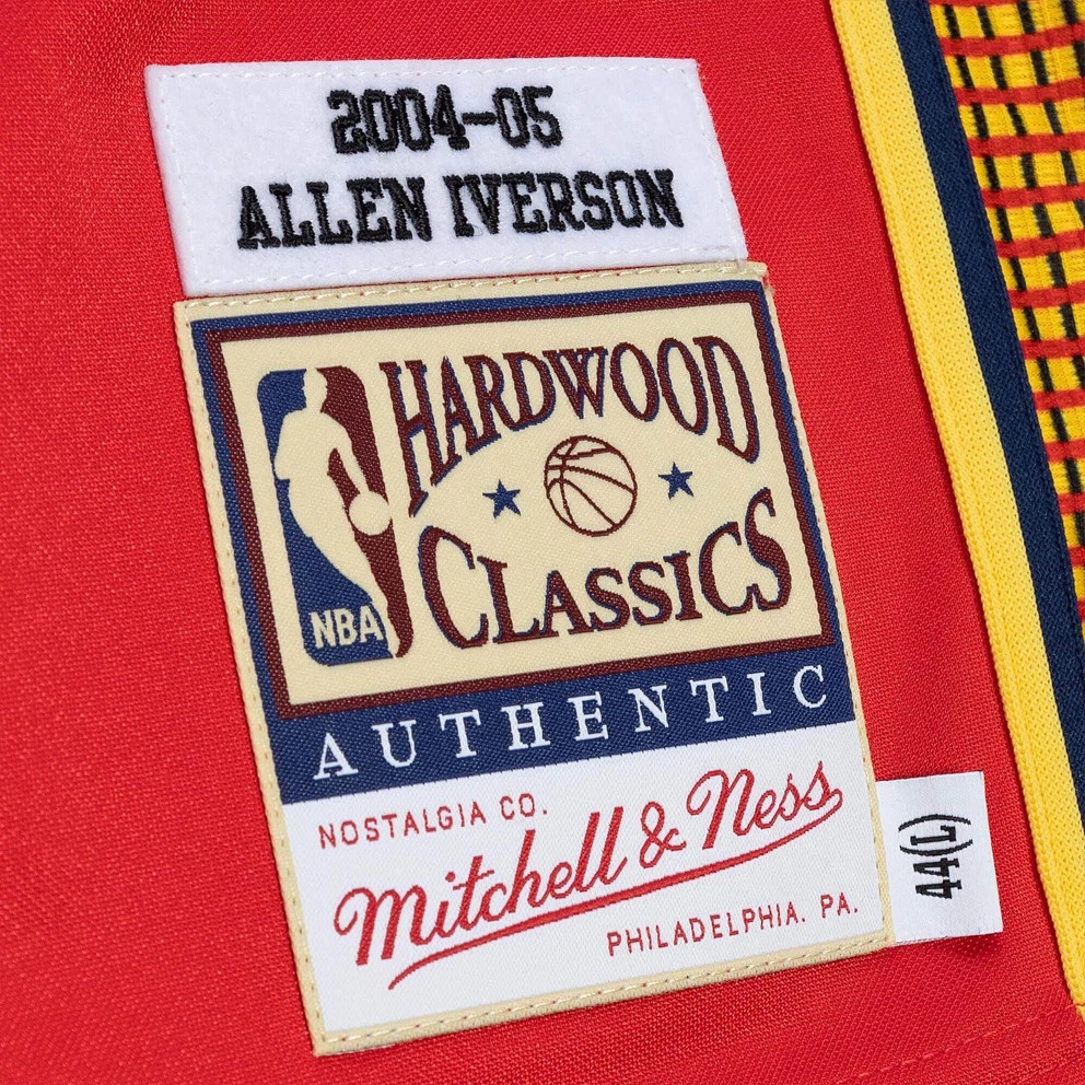 Mitchell & Ness Philadelphia 76ers 2004 Iverson Ανδρική Φανέλα Μπάσκετ Light Red - Image 4
