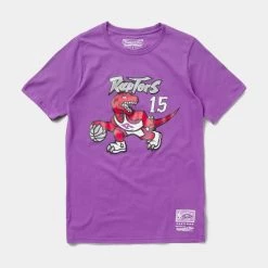 Mitchell & Ness Nba Retro Name & Number Tee LT PURPLE-MN