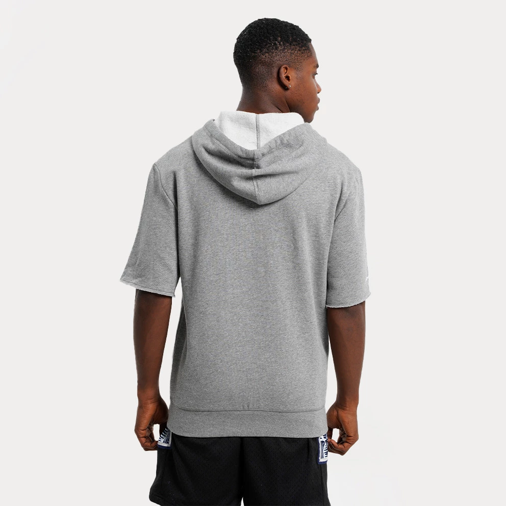 Mitchell & Ness NBA Chicago Bulls Ανδρικό T-Shirt με Κουκούλα GREY HEATHER - Image 2