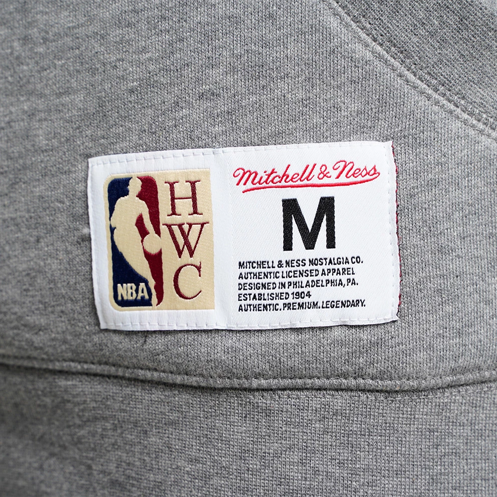 Mitchell & Ness NBA Chicago Bulls Ανδρικό T-Shirt με Κουκούλα GREY HEATHER - Image 5