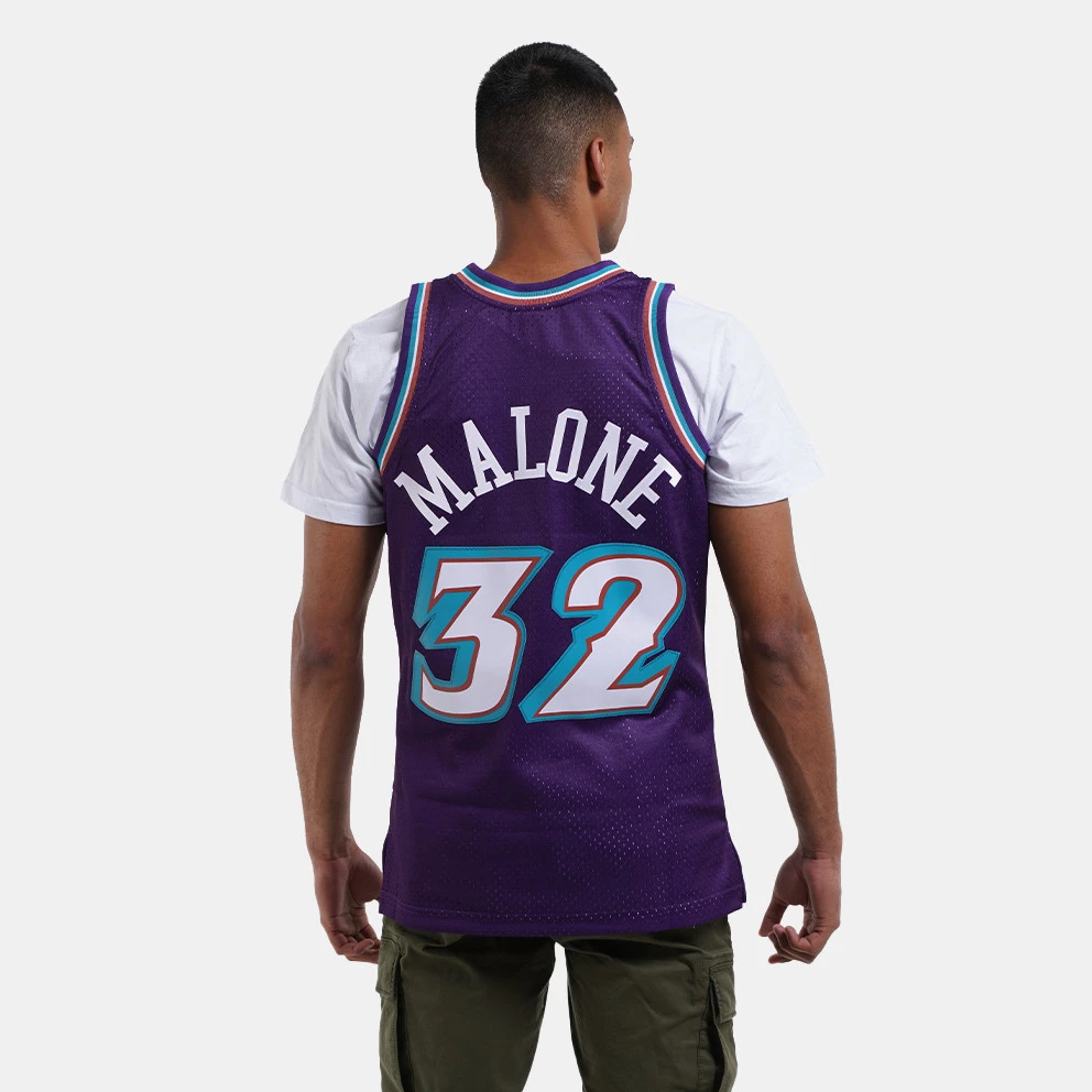 Mitchell & Ness NBA Karl Malone Utah Jazz Road 1996-97 HWC Swingman Jersey PURPLE - Image 2