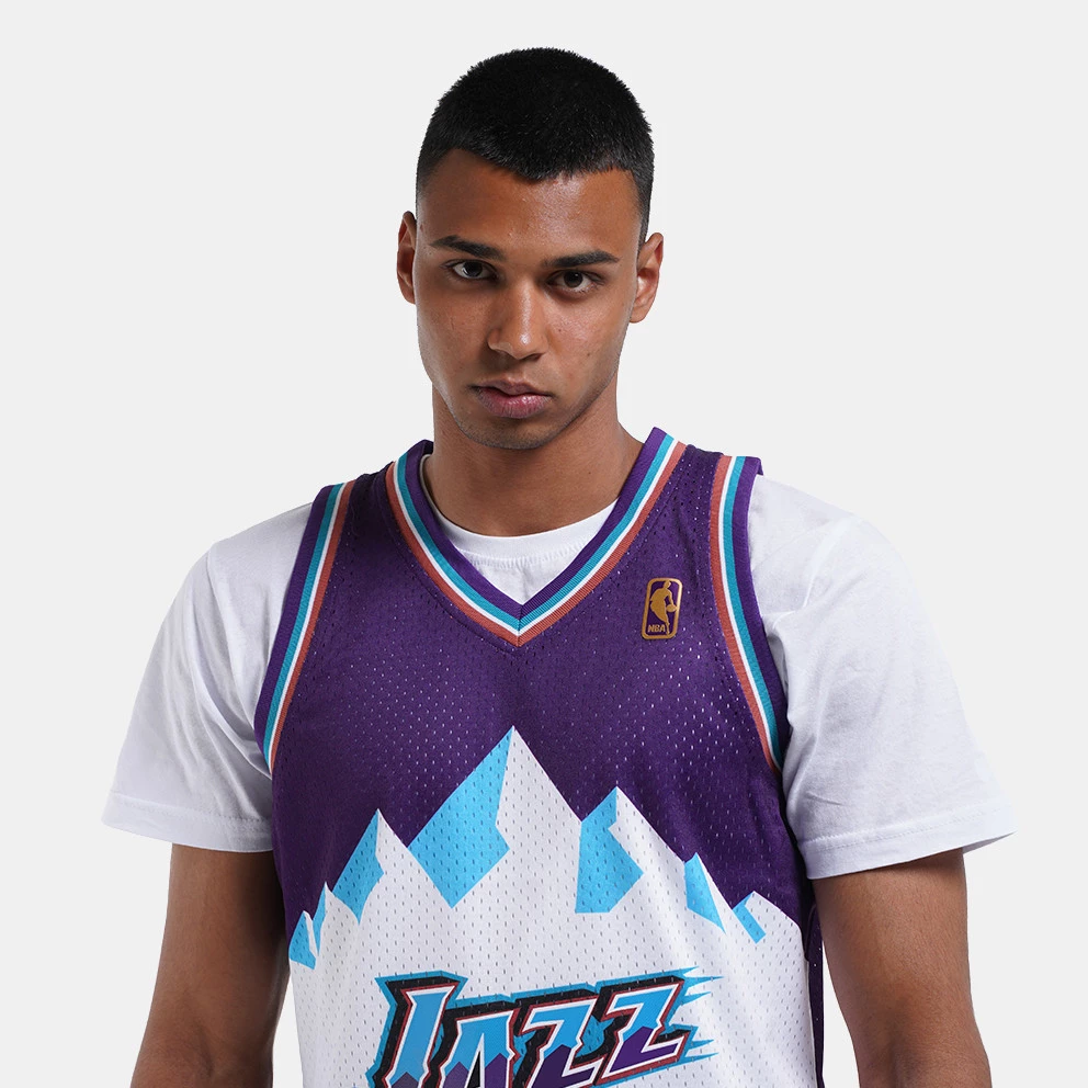 Mitchell & Ness NBA Karl Malone Utah Jazz Road 1996-97 HWC Swingman Jersey PURPLE - Image 3
