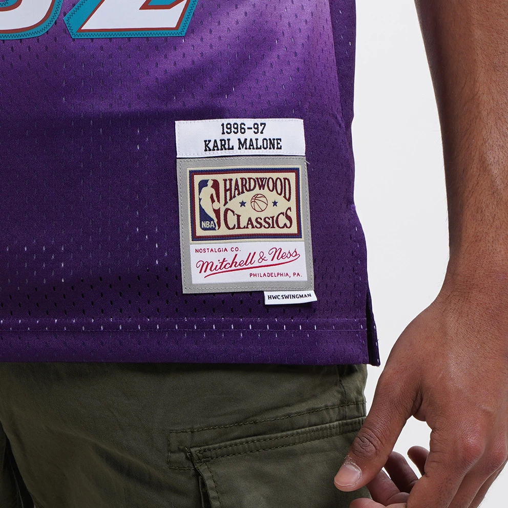 Mitchell & Ness NBA Karl Malone Utah Jazz Road 1996-97 HWC Swingman Jersey PURPLE - Image 4