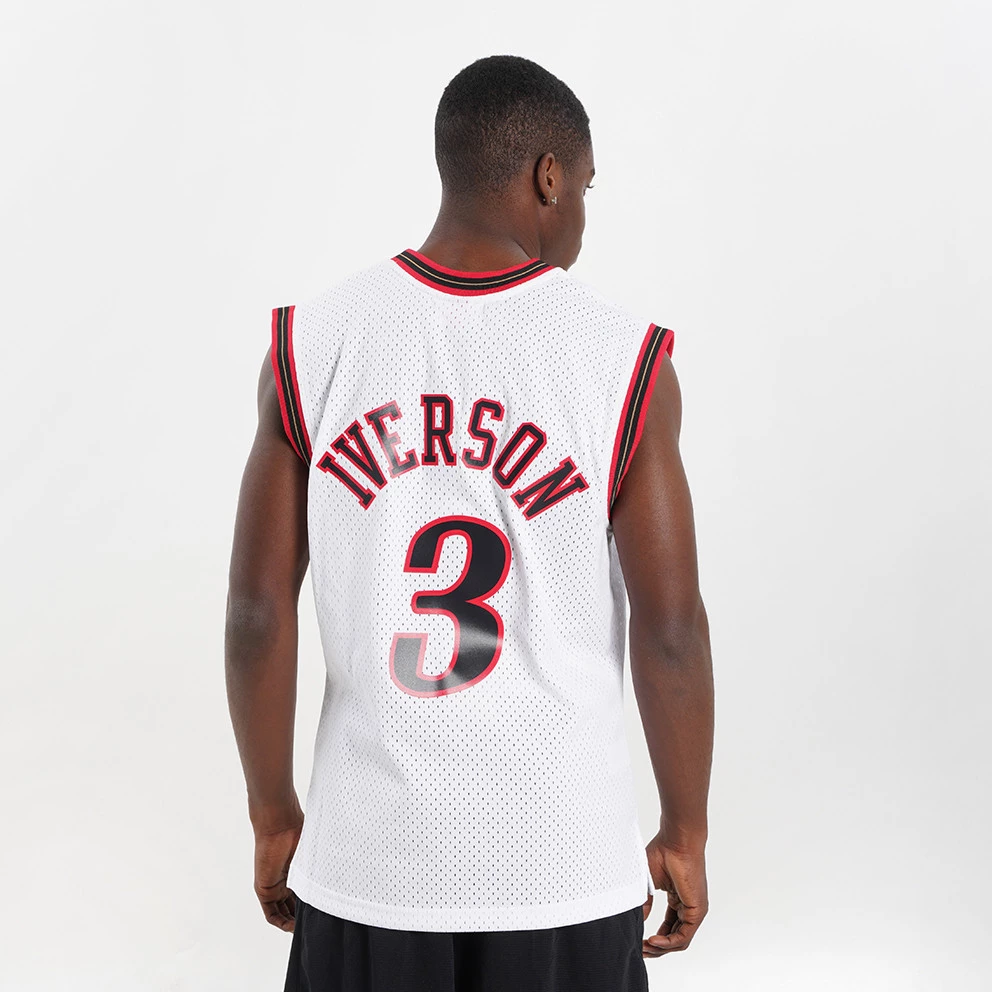 Mitchell & Ness Allen Iverson Philadelphia 76ers 2000-01 Swingman Jersey WHITE - Image 2