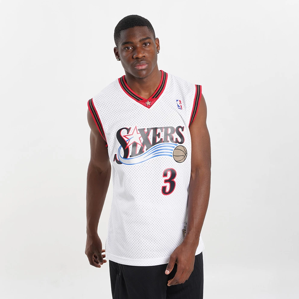 Mitchell & Ness Allen Iverson Philadelphia 76ers 2000-01 Swingman Jersey WHITE - Image 4