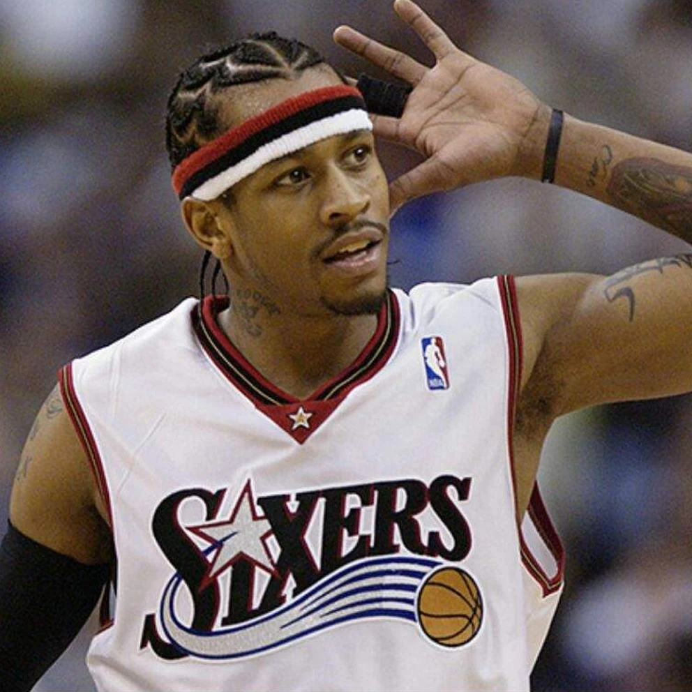 Mitchell & Ness Allen Iverson Philadelphia 76ers 2000-01 Swingman Jersey WHITE - Image 6