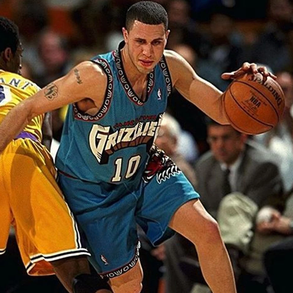 Mitchell & Ness NBA Mike Bibby Vancouver Grizzlies 1998-99 Swingman TURQUOISE - Image 6