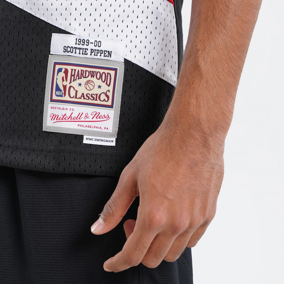 Mitchell & Ness NBA Scottie Pippen Portland Trail Blazers 1999-00 Swingman Ανδρική Αμάνικη Μπλούζα BLACK/RED - Image 5