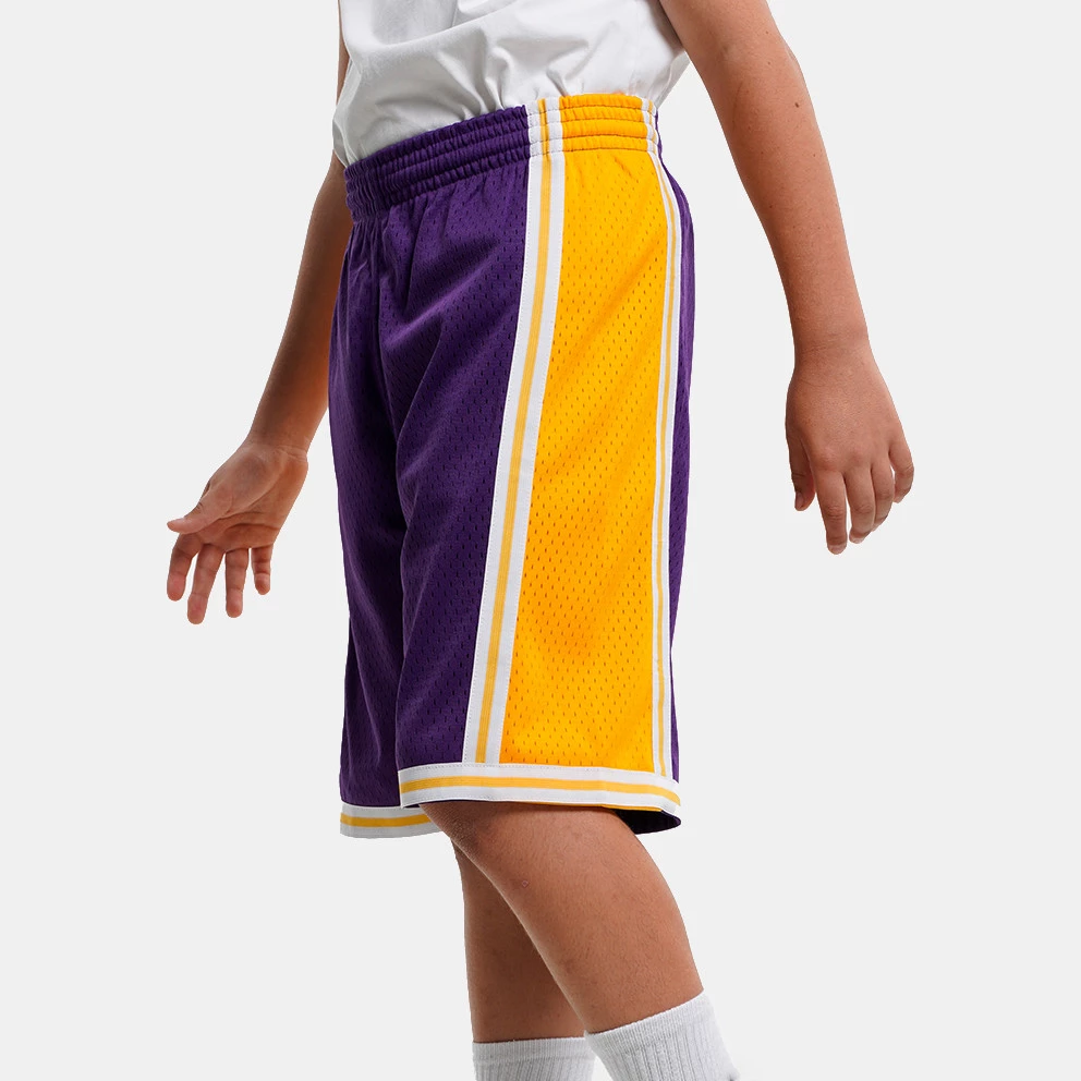 Mitchell & Ness Los Angeles Lakers Road Swingman Παιδικό Σόρτς Multi - Image 4