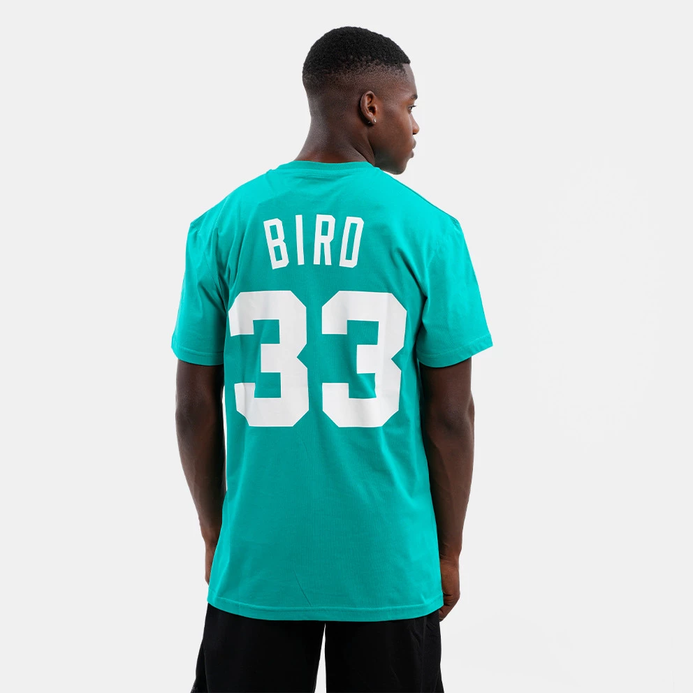Mitchell & Ness Name & Number Larry Bird Boston Celtics Ανδρικό T-Shirt Kelly Green - Image 2