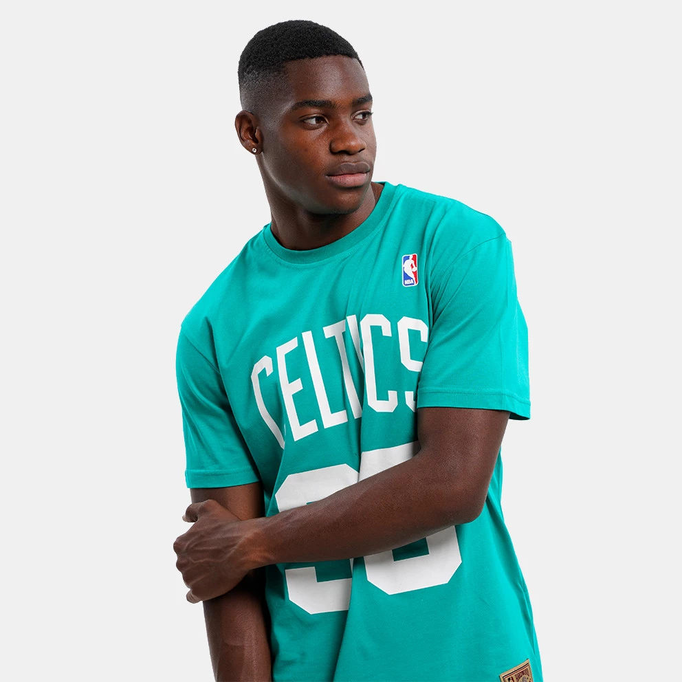 Mitchell & Ness Name & Number Larry Bird Boston Celtics Ανδρικό T-Shirt Kelly Green - Image 3