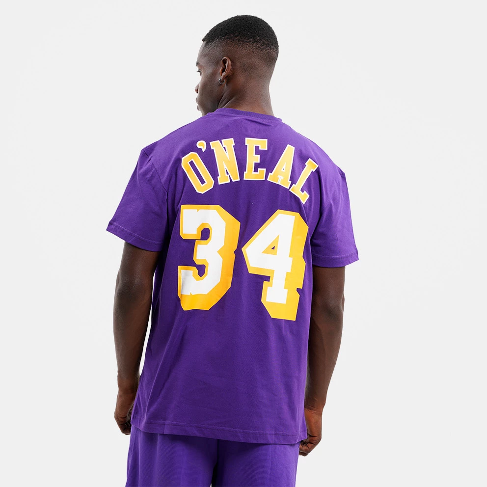 Mitchell & Ness Name & Number Shaquille O'Neal Los Angeles Lakers Ανδρικό T-Shirt PURPLE - Image 2