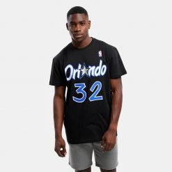 Mitchell & Ness Name & Number Shaquille O'Neal Orlando Magic Ανδρικό T-Shirt Black