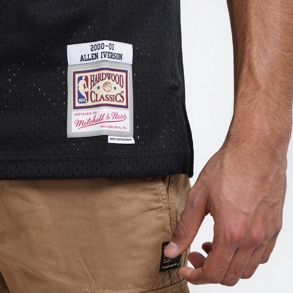 Mitchell & Ness Philadelphia 76Ers - Allen Iverson Men’s Jersey BLACK / BLACK - Image 3