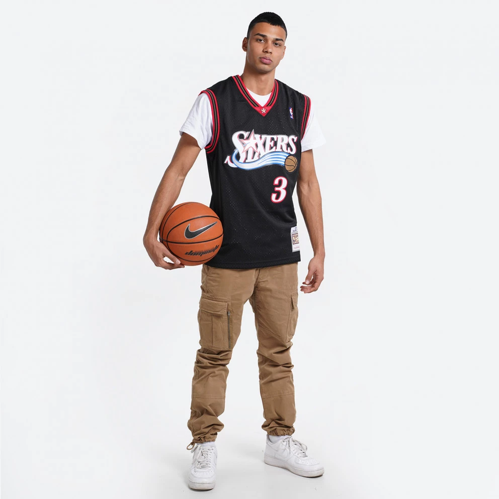 Mitchell & Ness Philadelphia 76Ers - Allen Iverson Men’s Jersey BLACK / BLACK - Image 4