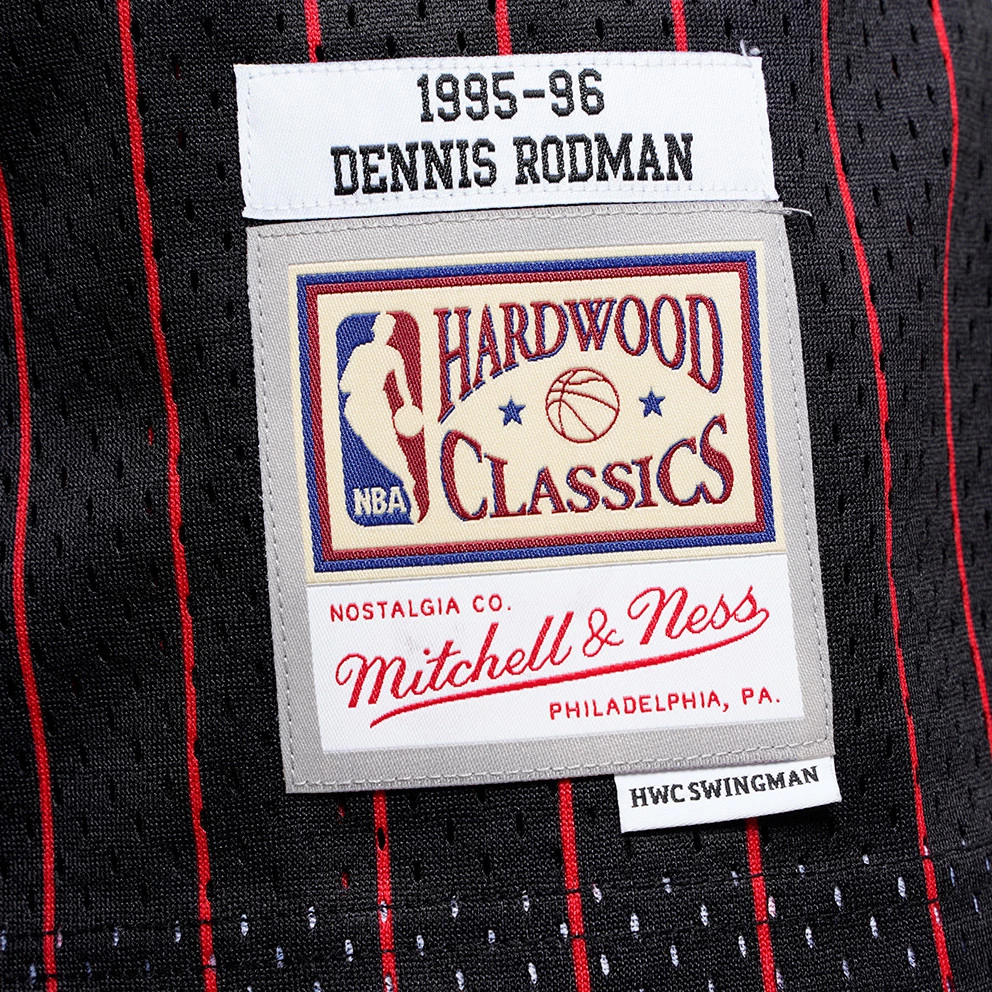 Mitchell & Ness Swingman Dennis Rodman Chicago Bulls 1995-1996 Ανδρική Φανέλα Black - Image 5