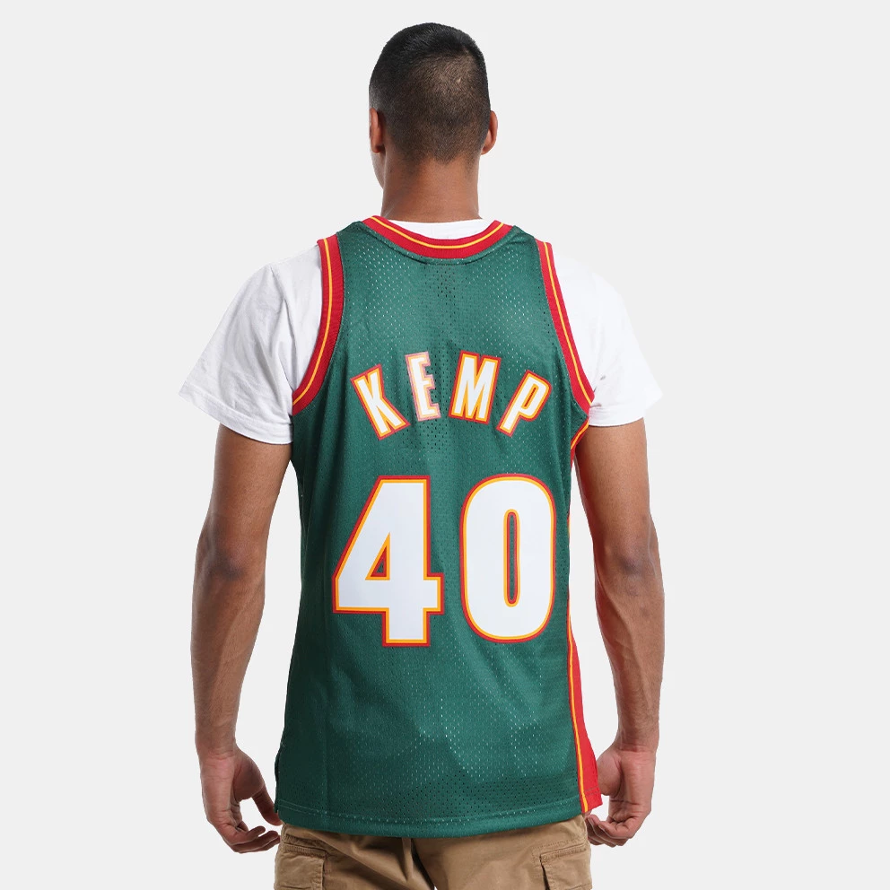 Mitchell & Ness NBA Shawn Kemp Seattle SuperSonics Road 1995-96 HWC Swingman Jersey DARK GREEN - Image 2
