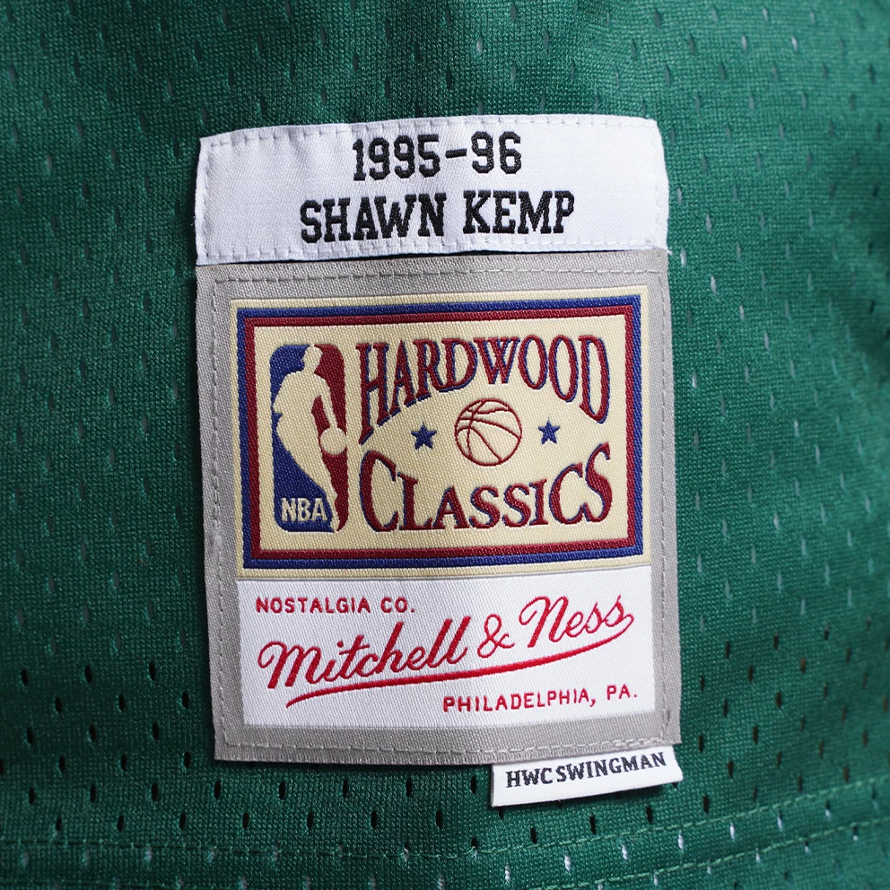 Mitchell & Ness NBA Shawn Kemp Seattle SuperSonics Road 1995-96 HWC Swingman Jersey DARK GREEN - Image 3