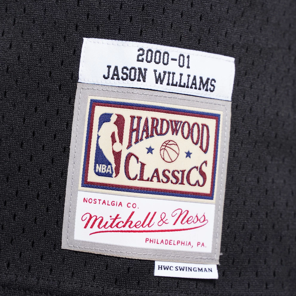 Mitchell & Ness NBA Jason Williams Sacramento Kings Road 2000-01 HWC Swingman Jersey BLACK / BLACK - Image 3