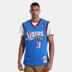 Mitchell & Ness NBA Allen Iverson Philadelphia 76ers Alternate 1999-00 HWC Swingman Jersey Royal