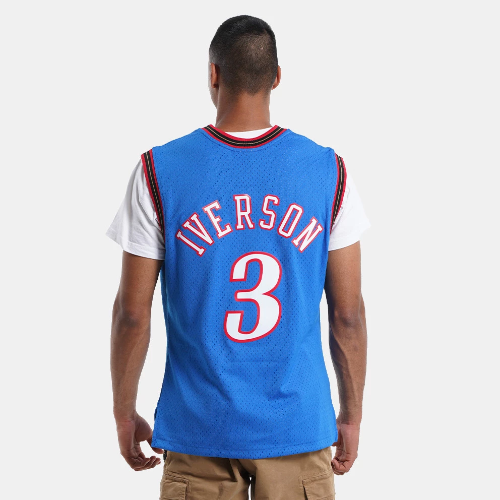Mitchell & Ness NBA Allen Iverson Philadelphia 76ers Alternate 1999-00 HWC Swingman Jersey Royal - Image 2