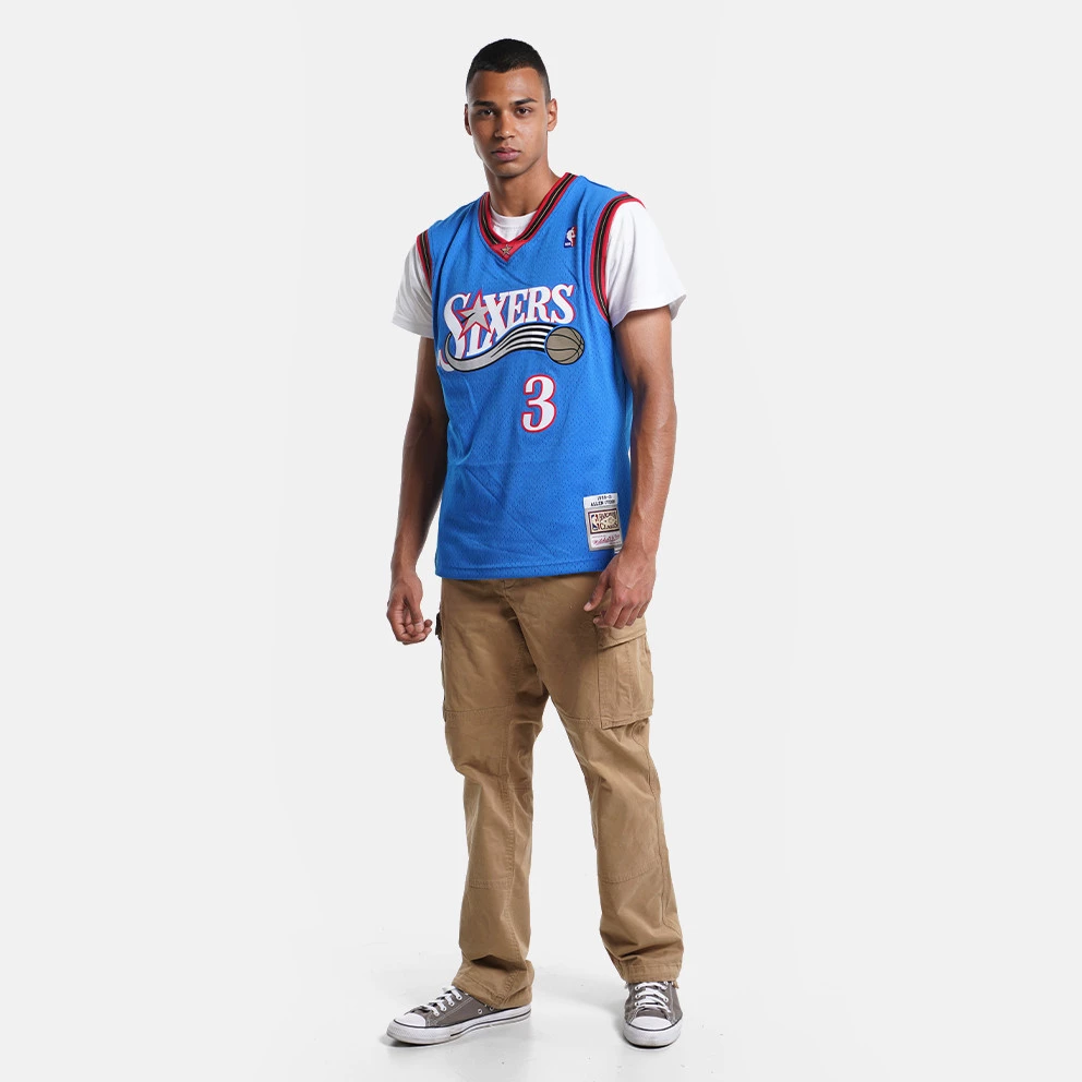Mitchell & Ness NBA Allen Iverson Philadelphia 76ers Alternate 1999-00 HWC Swingman Jersey Royal - Image 4