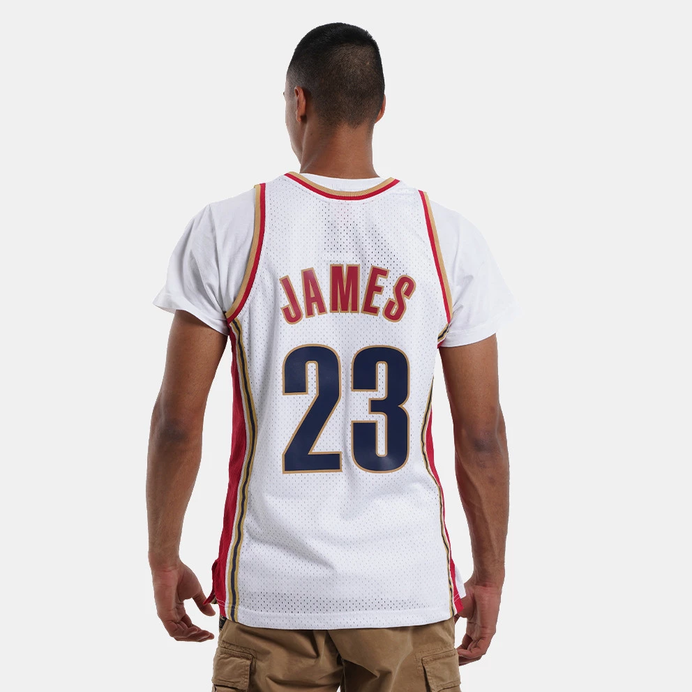 Mitchell & Ness NBA LeBron James Cleveland Cavaliers 2003-04 HWC Swingman Jersey White / White - Image 2