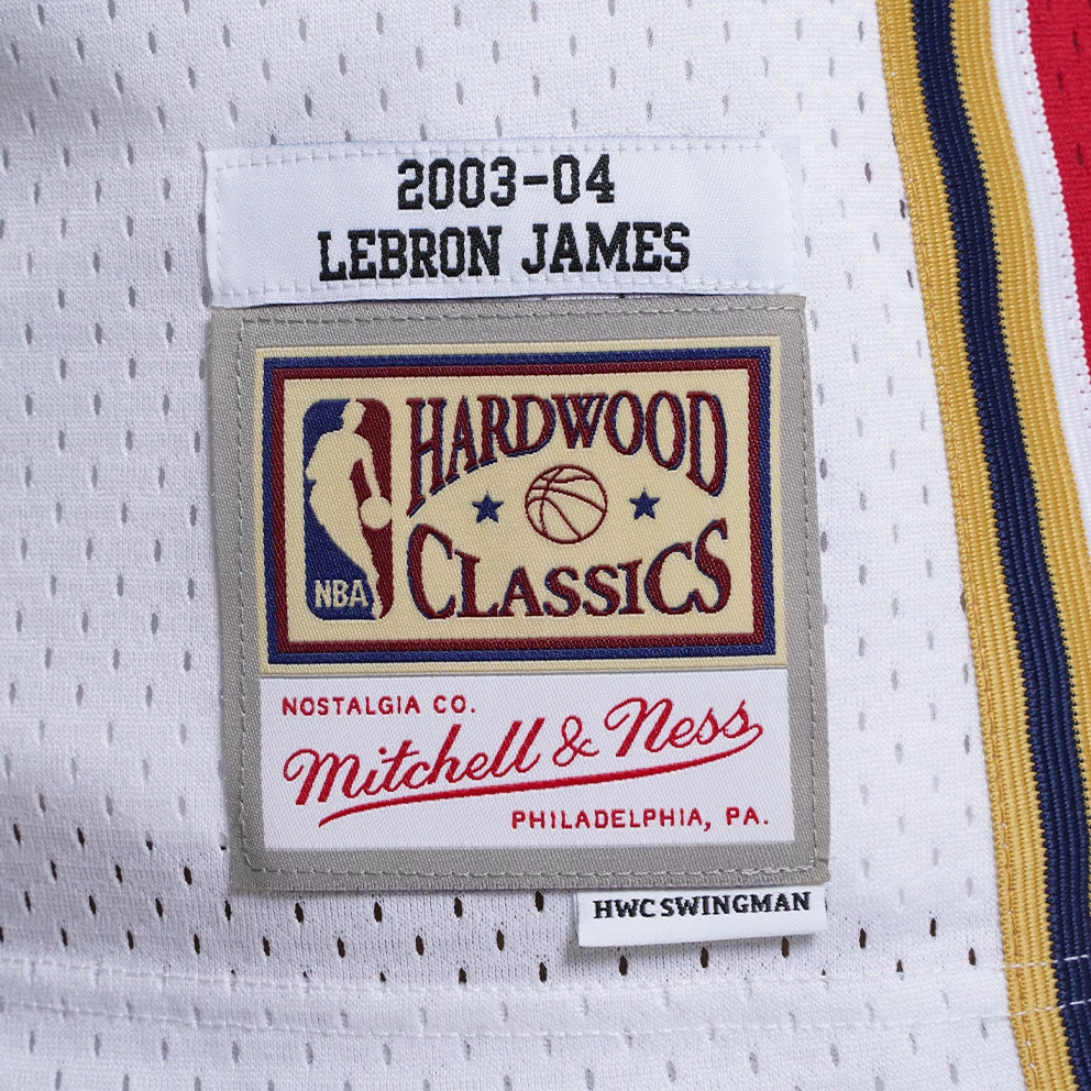 Mitchell & Ness NBA LeBron James Cleveland Cavaliers 2003-04 HWC Swingman Jersey White / White - Image 3