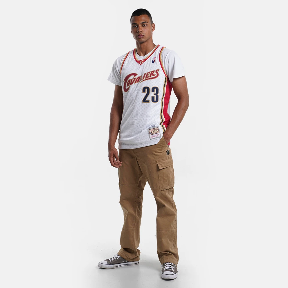 Mitchell & Ness NBA LeBron James Cleveland Cavaliers 2003-04 HWC Swingman Jersey White / White - Image 4