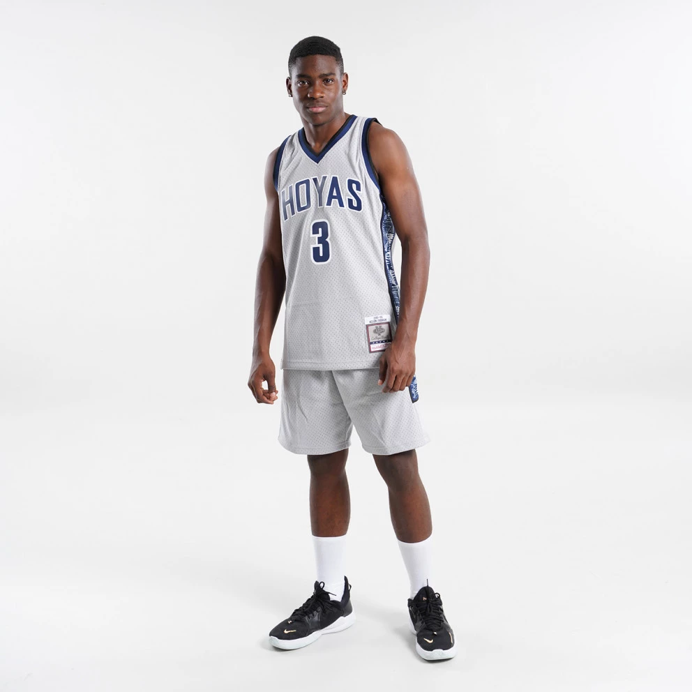 Mitchell & Ness Swingman Jersey Georgetown 1995 Allen Iverson Ανδρική Φανέλα CHROME - Image 4